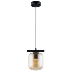LAMPA wisząca GLOSS 32249 Sigma szklana OPRAWA loftowa  ZWIS czarny burszty