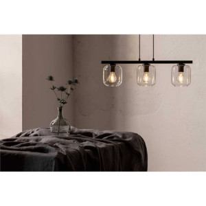 Loftowa LAMPA wisząca GLOSS 32252 Sigma szklana OPRAWA żyrandol ZWIS czarny