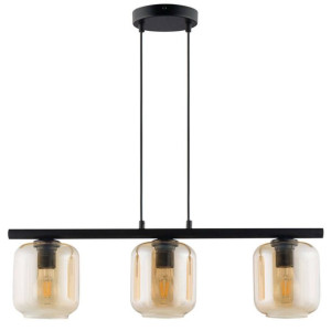 LAMPA wisząca GLOSS 32253 Sigma szklana OPRAWA loftowa  ZWIS czarny burszty