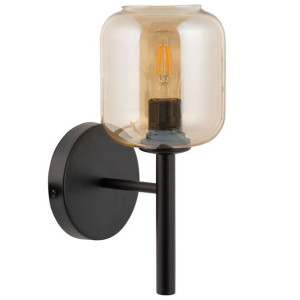 LAMPA ścienna GLOSS 32255 Sigma loftowa OPRAWA szklany kinkiet czarny bursz
