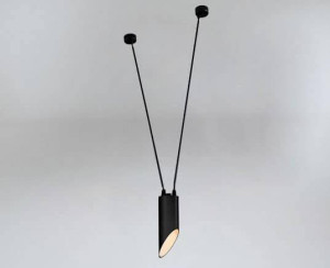 LAMPA wisząca VIWIN 9622 Shilo tuba OPRAWA metalowy zwis czarny