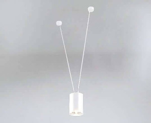 LAMPA wisząca VIWIN 9579 Shilo metalowa OPRAWA tuba zwis biały