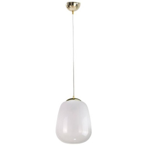 Loftowa LAMPA wisząca KET1025 skandynawska OPRAWA szklany zwis biały złoty