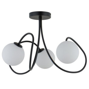 Plafon metalowy MOLY sufitowa lampa na korytarz czarna