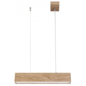 Lampa listwa FUTURA WOOD LUX wisząca LED 12W 3000K prostokątna dąb