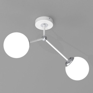 Sufitowa lampa loftowa JOY MLP7531 Milagro molekuły białe do holu