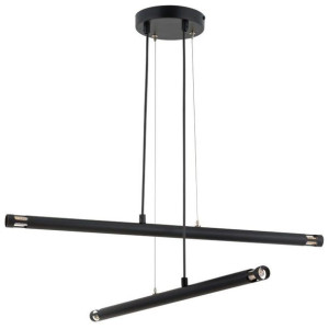 Czarna lampa wisząca MELODY tuby na stół czarne