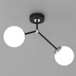 Szklane kule JOY MLP7527 Milagro lampa sufitowa salonowa czarna
