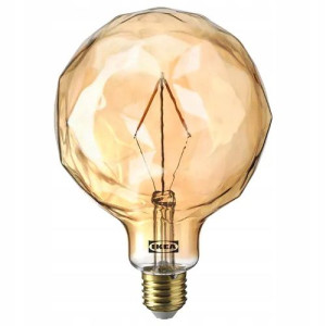 Żarówka Led E27 120 Lm ,kula Fasetowana 125mm Brąz