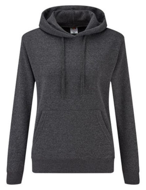 Bluza damska Classic kangurka hooded sweat lady-fit M M grafitowy melanż