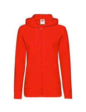 Bluza damska lekka rozpinana z kapturem Lady-Fit S S czerwony (40)