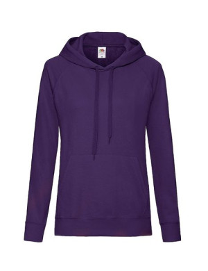 Fruit of the Loom Bluza damska lekka z kapturem Lady-Fit S S purpurowy (PE)