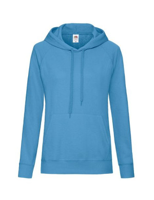 Fruit of the Loom Bluza damska lekka z kapturem Lady-Fit XS lazurowy (ZU)