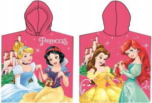 Księżniczki PRINCESS Ręcznik Kąpielowy Poncho