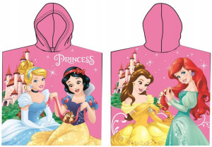 Ręcznik Ponczo 100% Bawełna Księżniczki PRINCESS