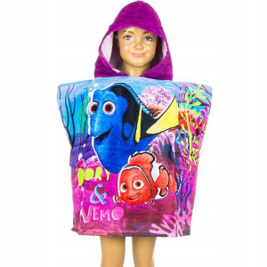 DORY i NEMO Ponczo Ręcznik Kąpielowy