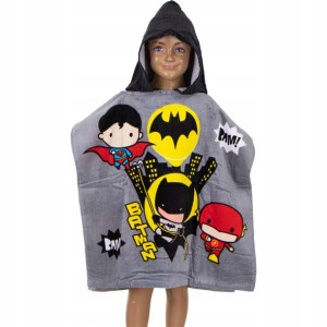 Ponczo Ręcznik Kąpielowy z Kapturem BATMAN Welur