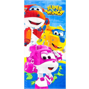 Super Wings Ręcznik Bawełniany Dziecięcy 70 x 140