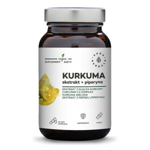 Kurkuma ekstrakt + Piperyna (60 kaps.)