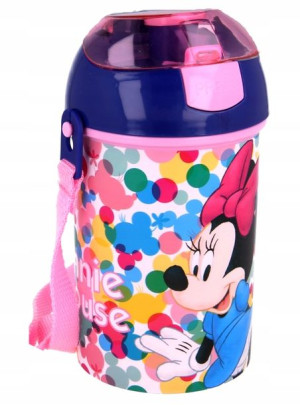 Myszka Minnie Bidon z paskiem 450 ml Butelka Kubek