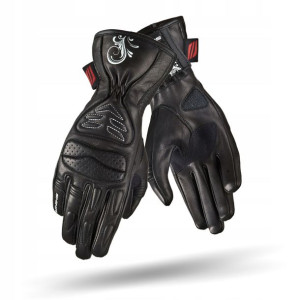 Rękawice Motocyklowe Shima Caldera Black Skórzane