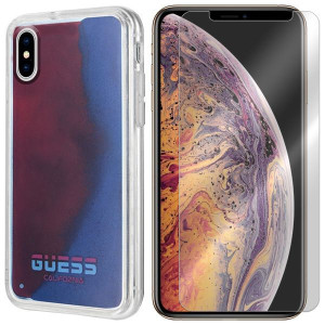 Etui Iphone Xs Max Guess Glow In The Dark + Szkło
