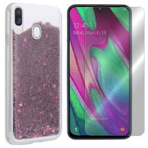 Etui Do Samsung Galaxy A40 A405 Gwiazdki +szkło 9h