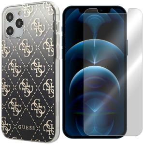 Etui Do Iphone 12 / 12 Pro Guess Pokrowiec + Szkło