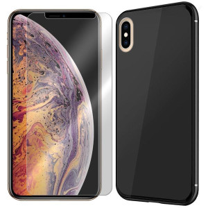 Etui Do Iphone Xs Max Pokrowiec Glass Case + Szkło