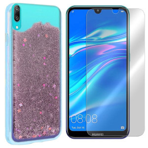Etui Do Huawei Y7 2019 Y7 Pro 2019 Gwiazdki +szkło