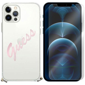 Etui Do Iphone 12 Pro Max Guess Vintage + Szkło 9h