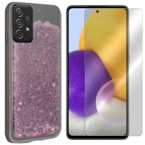 Etui Do Samsung Galaxy A72 5g Brokat + Szkło 9h