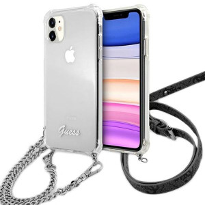 Etui Do Iphone 11 Guess 4g Silver Chain Pokrowiec