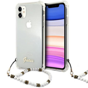 Etui Do Iphone 11 Pokrowiec Case Guess White Pearl