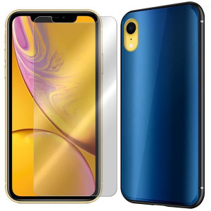 Etui Do Iphone Xr Pokrowiec Glass Aurora +szkło 9h