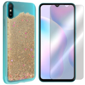 Etui Do Xiaomi Redmi 9i Obudowa Brokat + Szkło 9h