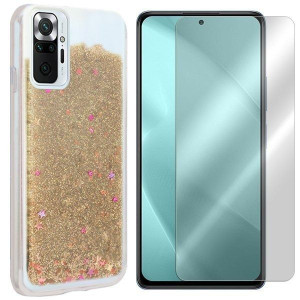 Etui Do Xiaomi Redmi Note 10 Pro Brokat + Szkło 9h