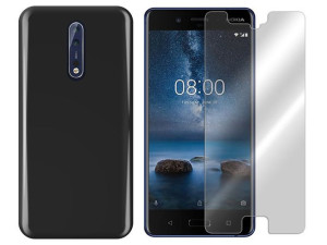 Nokia 8 Etui Pokrowiec Case Obudowa Tył + Szkło 9h
