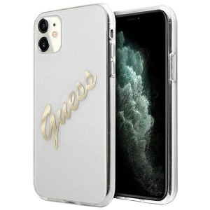 Etui Do Iphone 11 Pokrowiec Guess Vintage Script