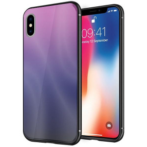 Etui Do Iphone Xs Glass Pokrowiec Futerał Aurora