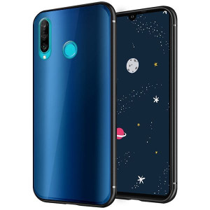 Etui Do Huawei P30 Lite Pokrowiec Tył Glass Aurora