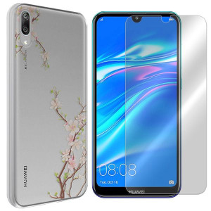 Etui Do Huawei Y7 Prime 2019 Cherry + Szkło