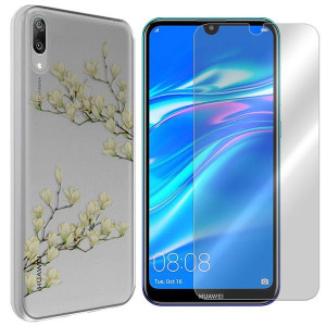 Etui Do Huawei Y7 2019 Y7 Pro 2019 Magnolia Szkło
