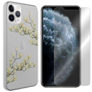 Etui Do Iphone 11 Pro Pokrowiec Magnolia +szkło 9h