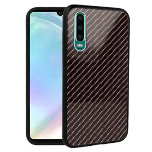 Etui Do Huawei P30 Case Pokrowiec Glass Carbon