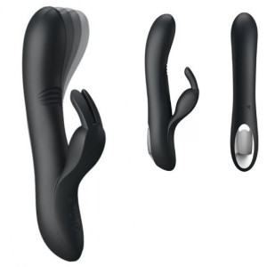 Falujący Wibrator z króliczkiem Dildo Wibrator GEMINI