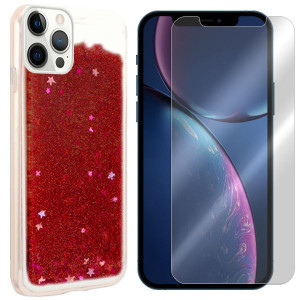 Etui Do Iphone 13 Pro Pokrowiec Brokat + Szkło 9h