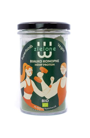 Bialko konopne WZIELONE 260 gr BIO