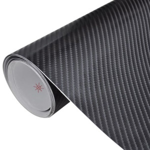 Folia samochodowa 4D, czarna, 100x150 cm