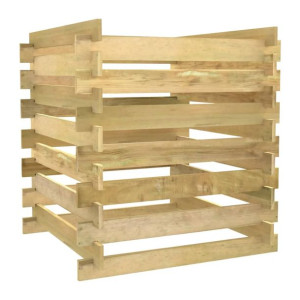Kompostownik z listew, 90x90x90 cm, impregnowana sosna